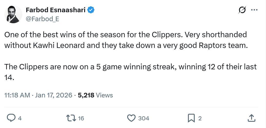 开云官网-快船5连胜重返前十！一口气获4大利好：小卡缺阵哈登31+10太硬气