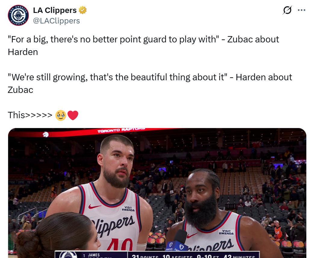 开云官网-快船5连胜重返前十！一口气获4大利好：小卡缺阵哈登31+10太硬气